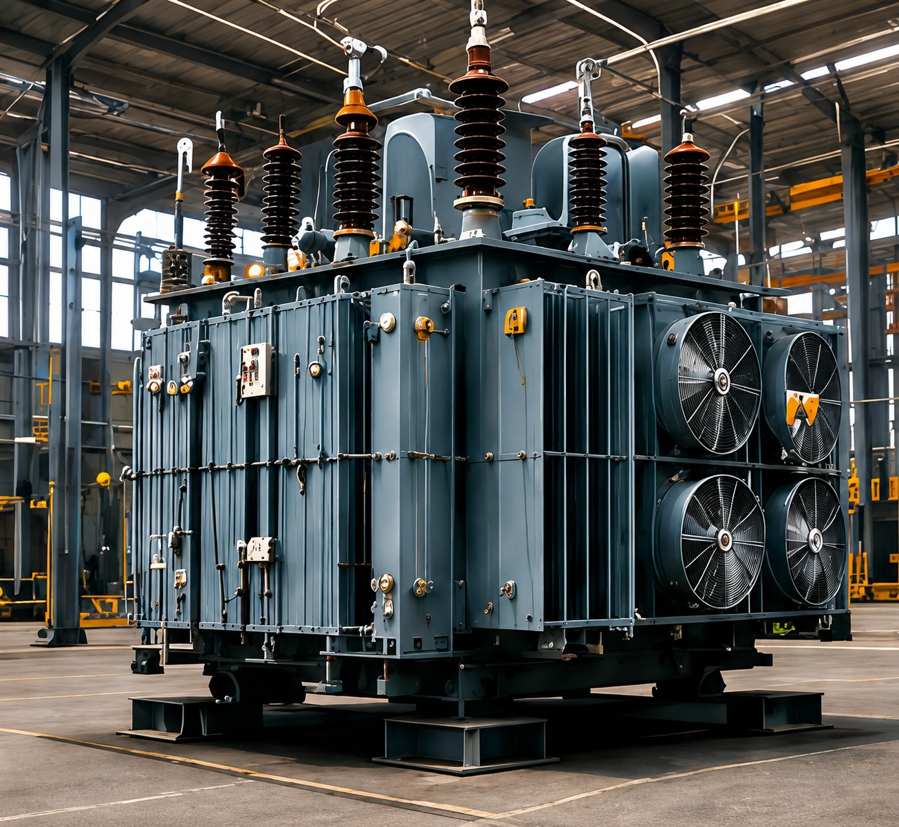 DuraFlux transformer in the factory assembly hall